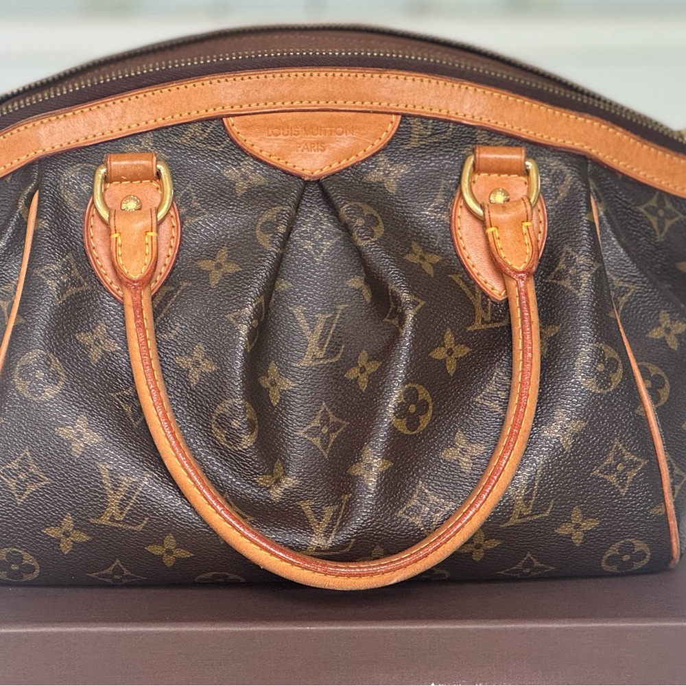 Louis Vuitton Classic Brown and Tan Shoulder Bag